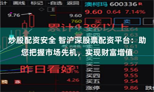 炒股配资安全 智沪深股票配资平台：助您把握市场先机，实现财富增值